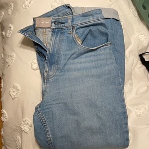 Everlane high waisted straight jeans